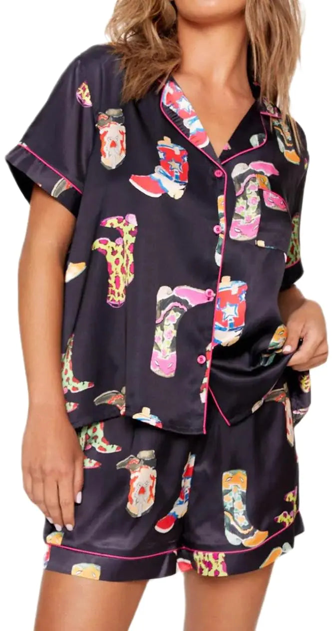 Womens Cowboy Boots Pajamas